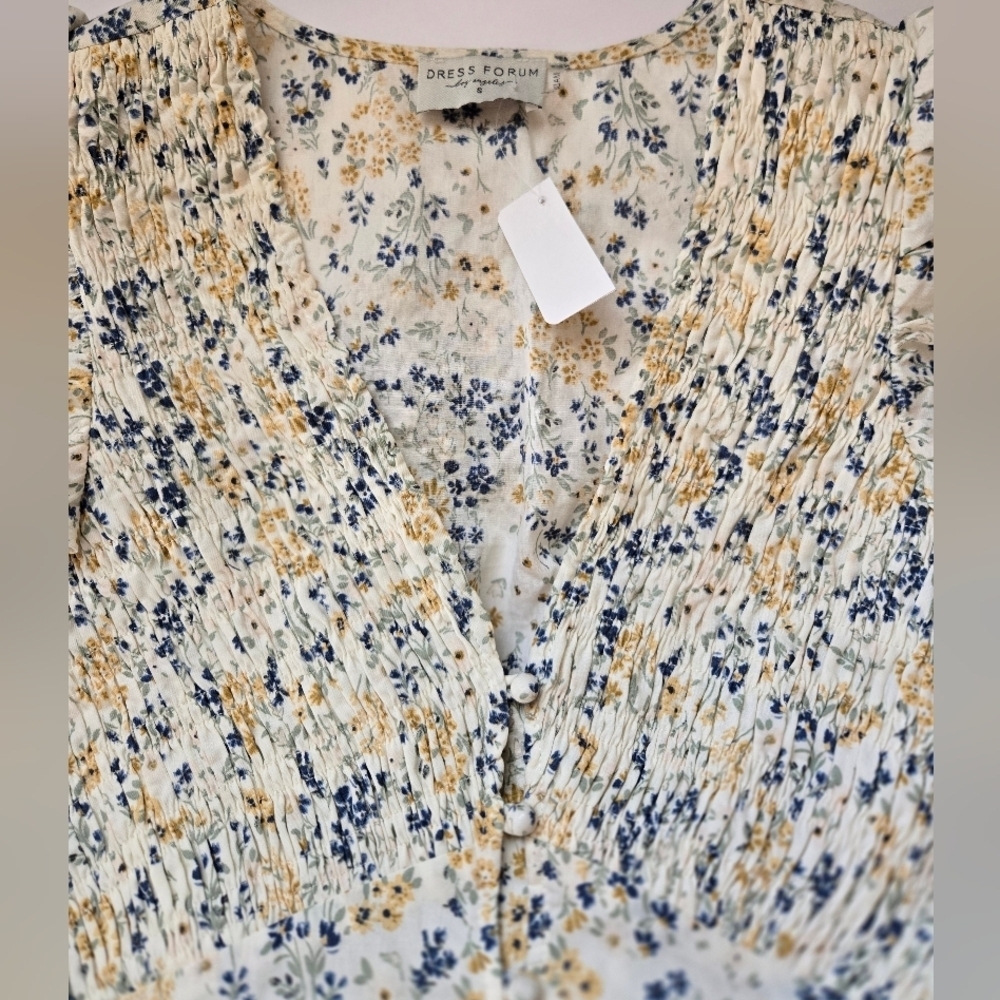 DRESS FORUM Floral Sleeveless Maxi Dress. Size S - Picture 3 of 10